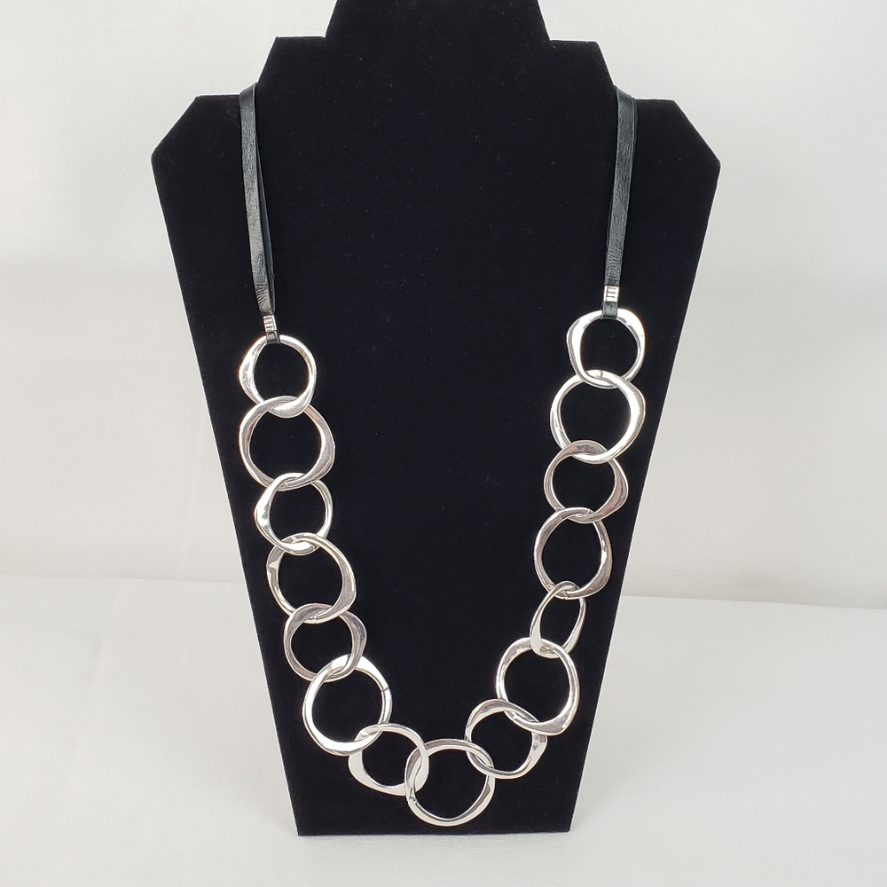 A Touch of Style silver toned chain link necklace